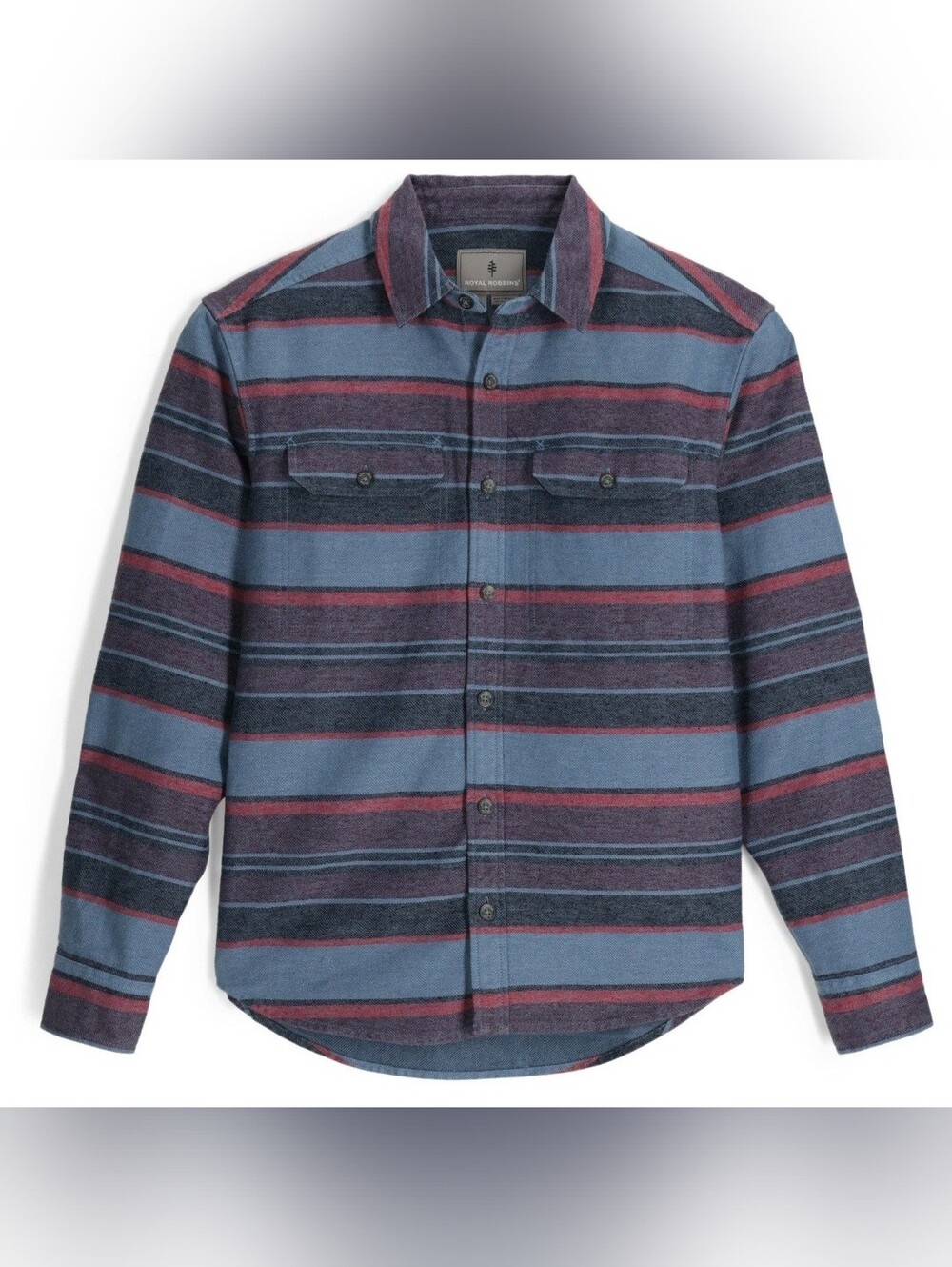 Royal Robbins Clouds Rest Hemp Long-Sleeve Shirt - Men's XXL 444 Sea Pacific Stp